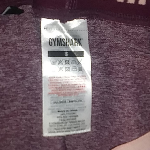 Gymshark Flex Leggings Beet Red Marled Small - Picture 3 of 4